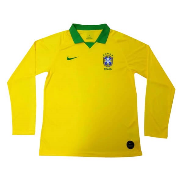 Camisetas Brasil Primera equipo ML 2019 Amarillo